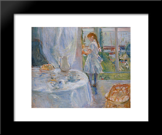 Cottage Interior (Also Known As Interior At Jersey) 20x24 Black Modern Wood Framed Art Print Poster by Morisot, Berthe