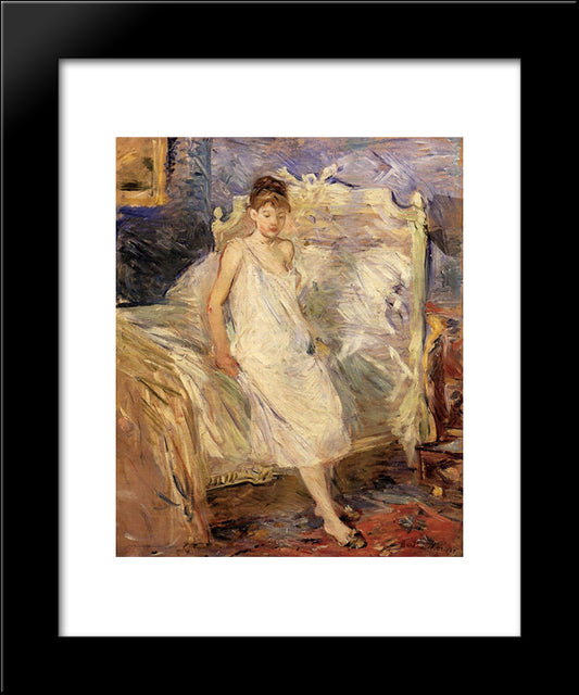 Getting Up 20x24 Black Modern Wood Framed Art Print Poster by Morisot, Berthe