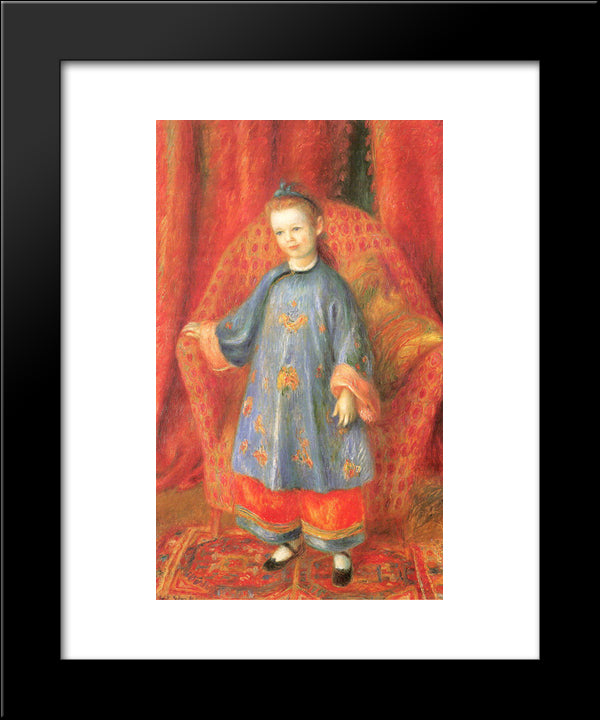 Lenna, The Artist'S Daughter, In A Chinese Costume 20x24 Black Modern Wood Framed Art Print Poster by Glackens, William James