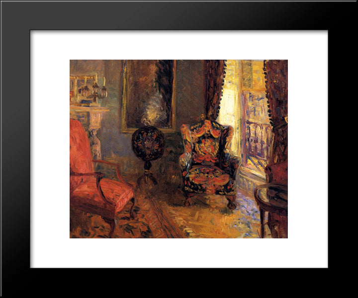 Twenty-Three Fifth Avenue 20x24 Black Modern Wood Framed Art Print Poster by Glackens, William James