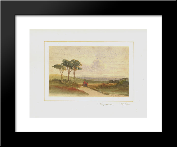 Haywards Heath 20x24 Black Modern Wood Framed Art Print Poster by Leitch, William Leighton