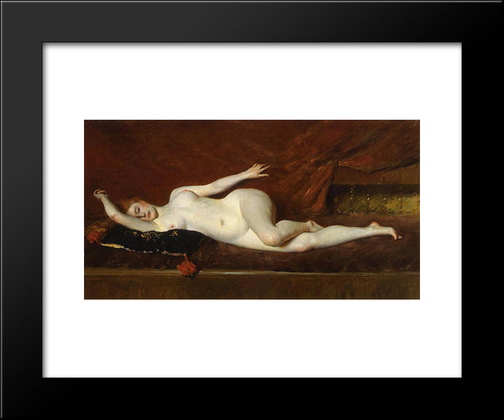 A Study In Curves 20x24 Black Modern Wood Framed Art Print Poster by Chase, William Merritt