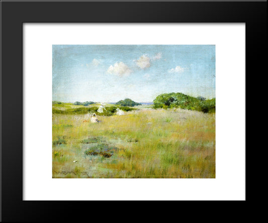 A Summer Day 20x24 Black Modern Wood Framed Art Print Poster by Chase, William Merritt