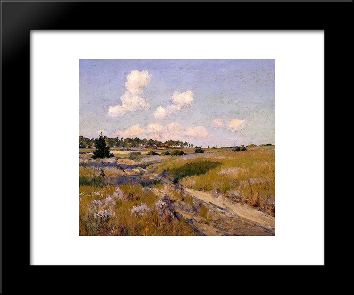 Afternoon Shadows 20x24 Black Modern Wood Framed Art Print Poster by Chase, William Merritt