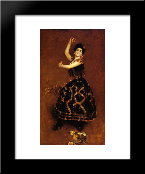 Carmencita 20x24 Black Modern Wood Framed Art Print Poster by Chase, William Merritt