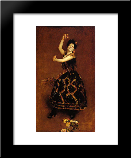 Carmencita 20x24 Black Modern Wood Framed Art Print Poster by Chase, William Merritt