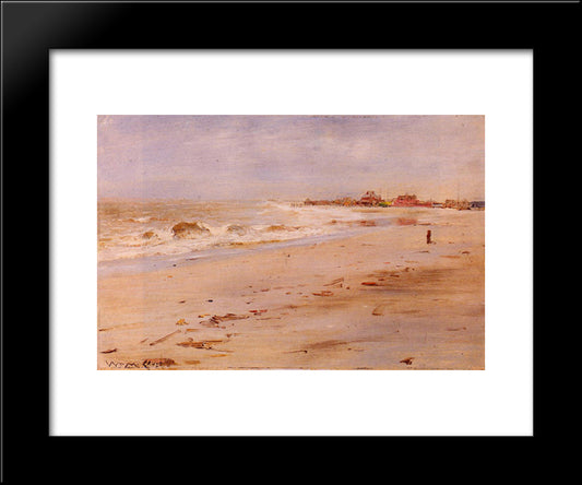 Coastal View 20x24 Black Modern Wood Framed Art Print Poster by Chase, William Merritt