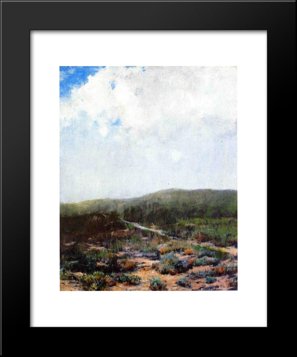 Dunes At Shinnecock 20x24 Black Modern Wood Framed Art Print Poster by Chase, William Merritt