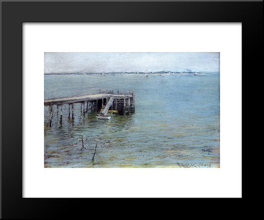 Gravesend Bay (Aka The Lower Bay) 20x24 Black Modern Wood Framed Art Print Poster by Chase, William Merritt