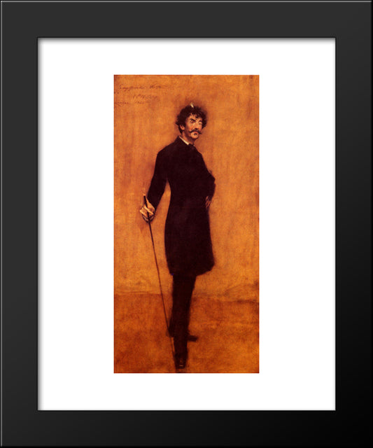 James Abbott Mcneill Whistler 20x24 Black Modern Wood Framed Art Print Poster by Chase, William Merritt