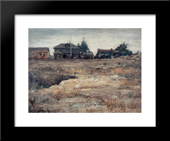 Monterey, California 20x24 Black Modern Wood Framed Art Print Poster by Chase, William Merritt