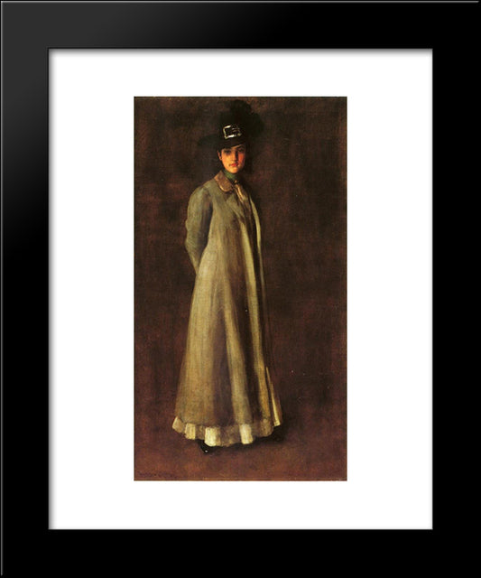 My Daughter Dieudonne (Alice Dieudonne Chase) 20x24 Black Modern Wood Framed Art Print Poster by Chase, William Merritt