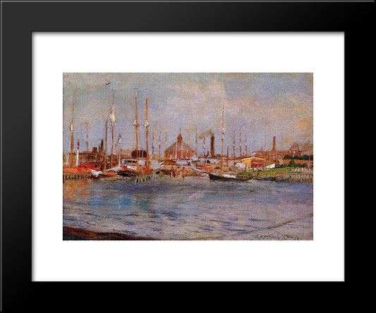 Near Bay Ridge 20x24 Black Modern Wood Framed Art Print Poster by Chase, William Merritt