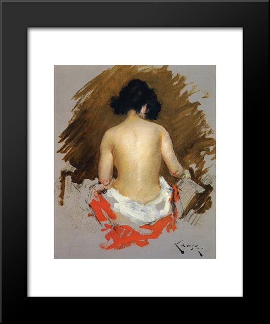 Nude 20x24 Black Modern Wood Framed Art Print Poster by Chase, William Merritt