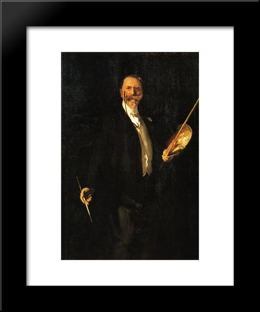 Portrait 20x24 Black Modern Wood Framed Art Print Poster by Chase, William Merritt