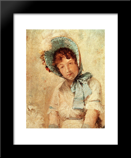 Portrait Of Harriet Hubbard Ayers 20x24 Black Modern Wood Framed Art Print Poster by Chase, William Merritt