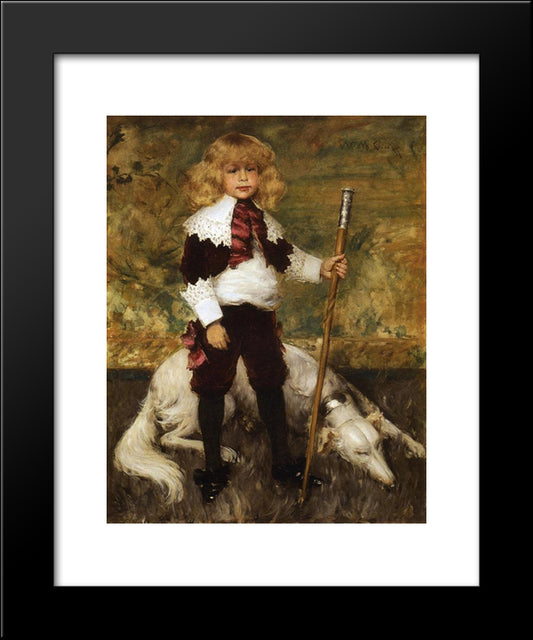 Portrait Of James Rapelje Howell 20x24 Black Modern Wood Framed Art Print Poster by Chase, William Merritt