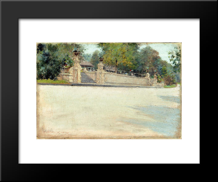 Prospect Park, Brooklyn 20x24 Black Modern Wood Framed Art Print Poster by Chase, William Merritt