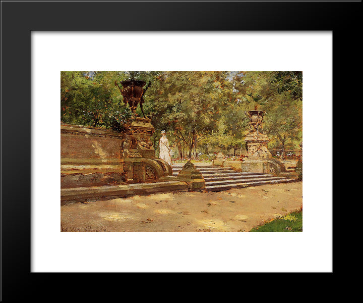 Prospect Park, Brooklyn 02 20x24 Black Modern Wood Framed Art Print Poster by Chase, William Merritt