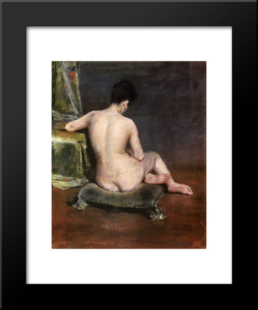 Pure (The Model) 20x24 Black Modern Wood Framed Art Print Poster by Chase, William Merritt