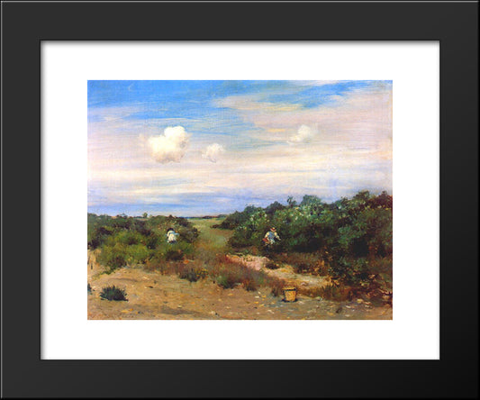 Shinnecock Hills, Long Island 20x24 Black Modern Wood Framed Art Print Poster by Chase, William Merritt