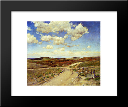 Shinnecock Hills 20x24 Black Modern Wood Framed Art Print Poster by Chase, William Merritt