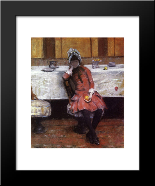 Sketch On A Young Girl On Ocean Steamer 20x24 Black Modern Wood Framed Art Print Poster by Chase, William Merritt