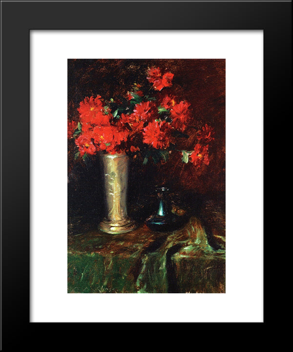 Still Life - Flowers 20x24 Black Modern Wood Framed Art Print Poster by Chase, William Merritt