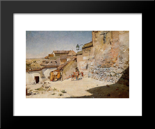 Sunny Spain 20x24 Black Modern Wood Framed Art Print Poster by Chase, William Merritt