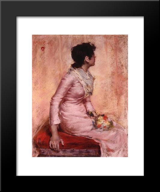 Surprise 20x24 Black Modern Wood Framed Art Print Poster by Chase, William Merritt