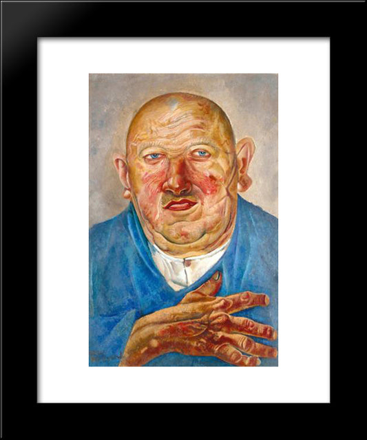 German Butcher 20x24 Black Modern Wood Framed Art Print Poster by Grigoriev, Boris