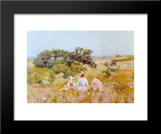 The Fairy Tale 20x24 Black Modern Wood Framed Art Print Poster by Chase, William Merritt