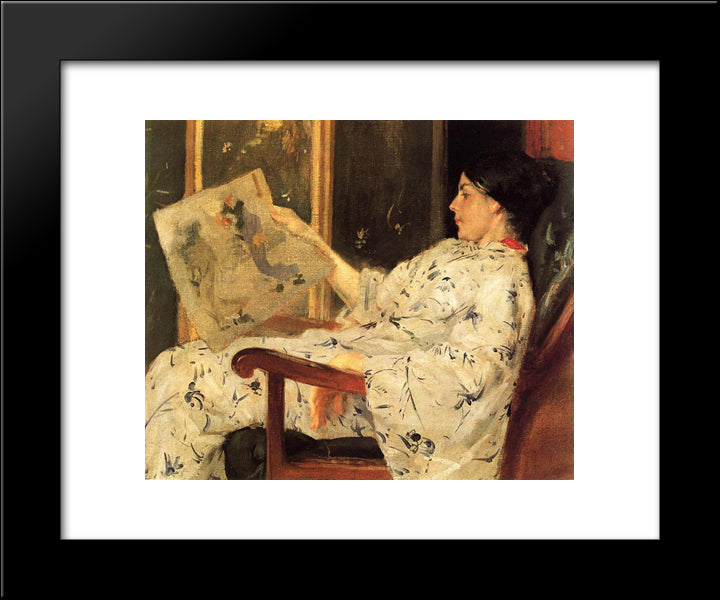 The Japanese Print 20x24 Black Modern Wood Framed Art Print Poster by Chase, William Merritt