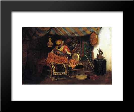 The Moorish Warrior 20x24 Black Modern Wood Framed Art Print Poster by Chase, William Merritt