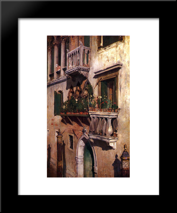 Venice 20x24 Black Modern Wood Framed Art Print Poster by Chase, William Merritt