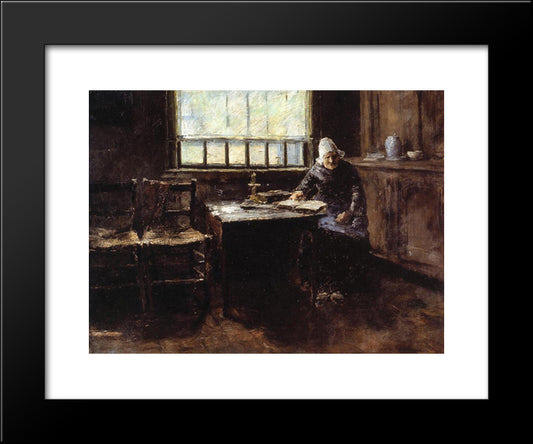 When One Is Old 20x24 Black Modern Wood Framed Art Print Poster by Chase, William Merritt