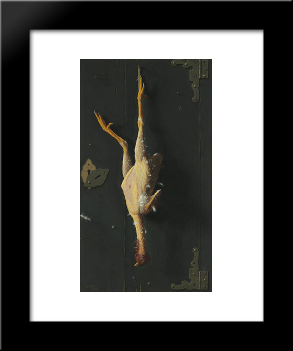 For Sunday'S Dinner 20x24 Black Modern Wood Framed Art Print Poster by Harnett, William Michael
