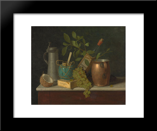 Just Dessert 20x24 Black Modern Wood Framed Art Print Poster by Harnett, William Michael