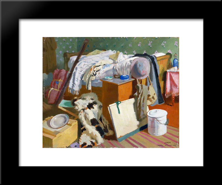 My Work Room, Cassel 1917 20x24 Black Modern Wood Framed Art Print Poster by Orpen, William