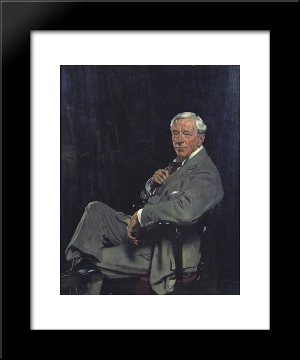Sir William Mccormick 1920 20x24 Black Modern Wood Framed Art Print Poster by Orpen, William