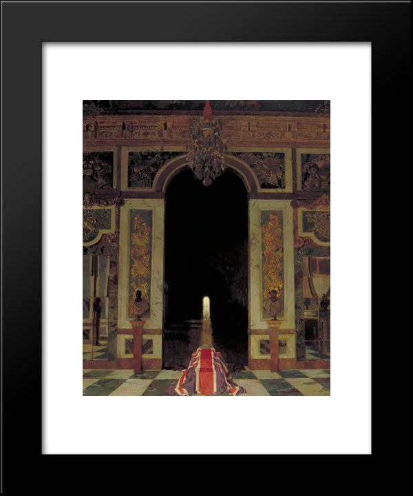 To The Unknown British Soldier In France 1921 20x24 Black Modern Wood Framed Art Print Poster by Orpen, William