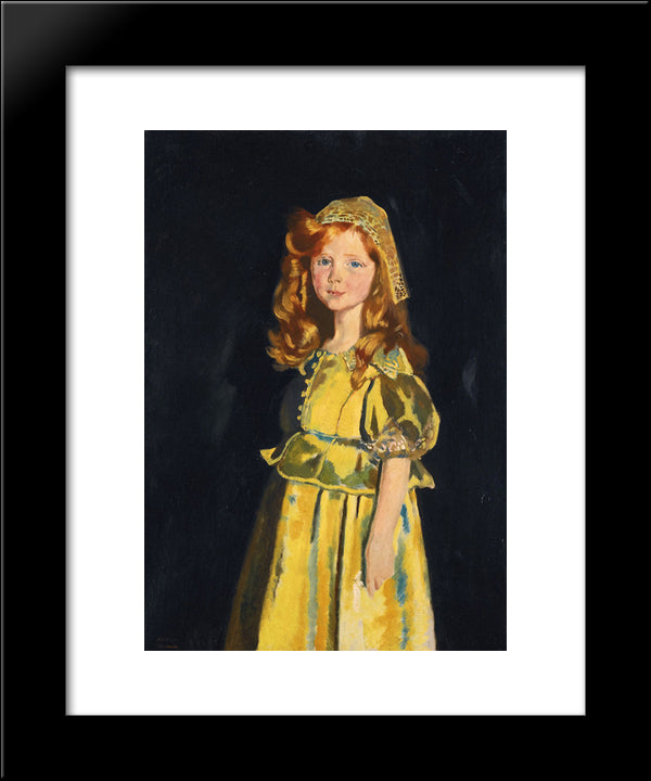 Vivien St George 1918 20x24 Black Modern Wood Framed Art Print Poster by Orpen, William