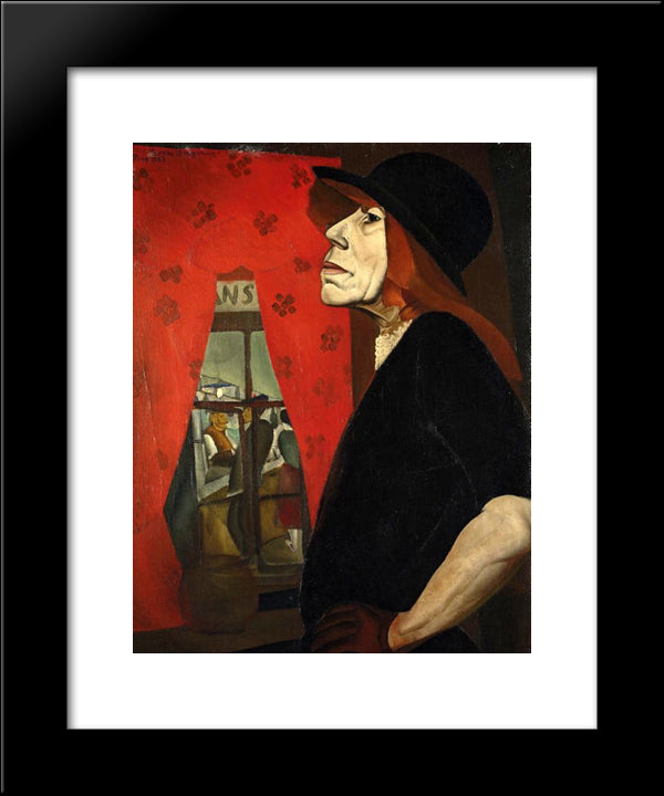 The Harlot Of Marseilles 20x24 Black Modern Wood Framed Art Print Poster by Grigoriev, Boris