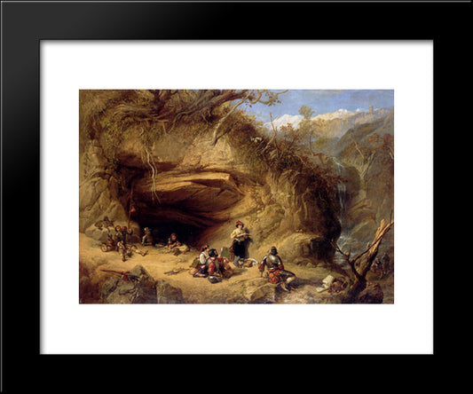 Scene Near Zeldkirch In The Tyrol 20x24 Black Modern Wood Framed Art Print Poster by Shayer, William