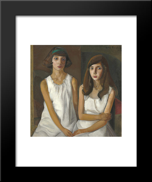 The Twins 20x24 Black Modern Wood Framed Art Print Poster by Grigoriev, Boris