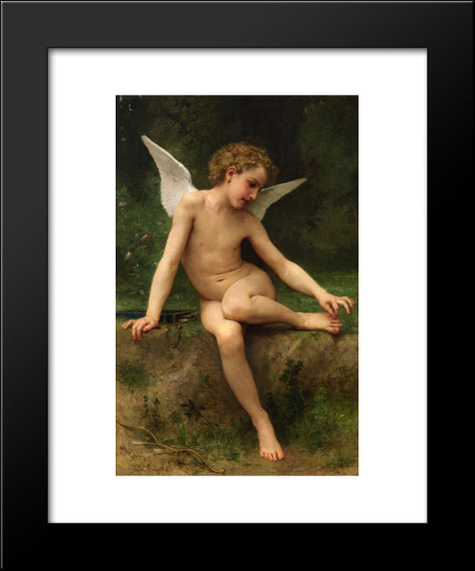 Cupid With Thorn 20x24 Black Modern Wood Framed Art Print Poster by Bouguereau, William Adolphe