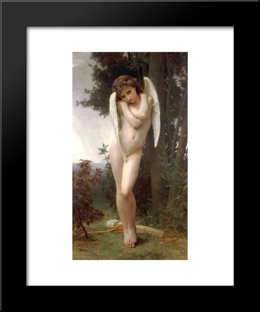 Cupidon 20x24 Black Modern Wood Framed Art Print Poster by Bouguereau, William Adolphe