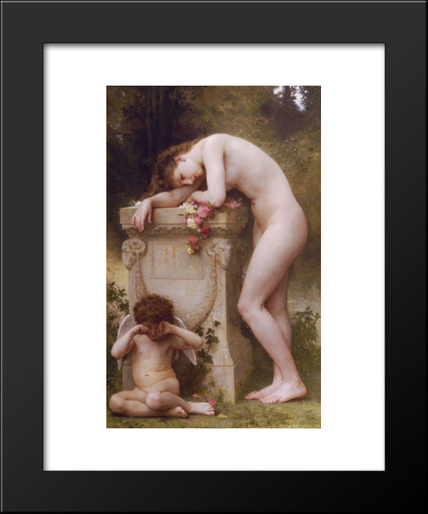 Elegy 20x24 Black Modern Wood Framed Art Print Poster by Bouguereau, William Adolphe