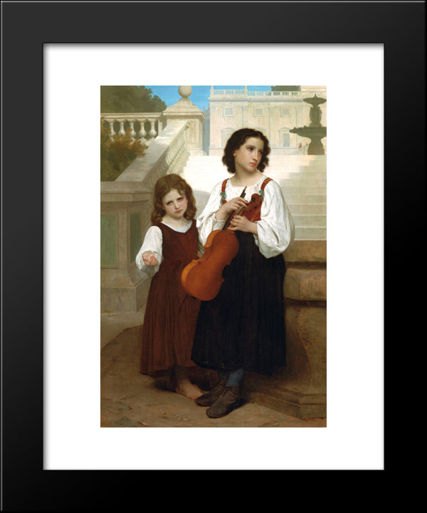 Far From Home 20x24 Black Modern Wood Framed Art Print Poster by Bouguereau, William Adolphe