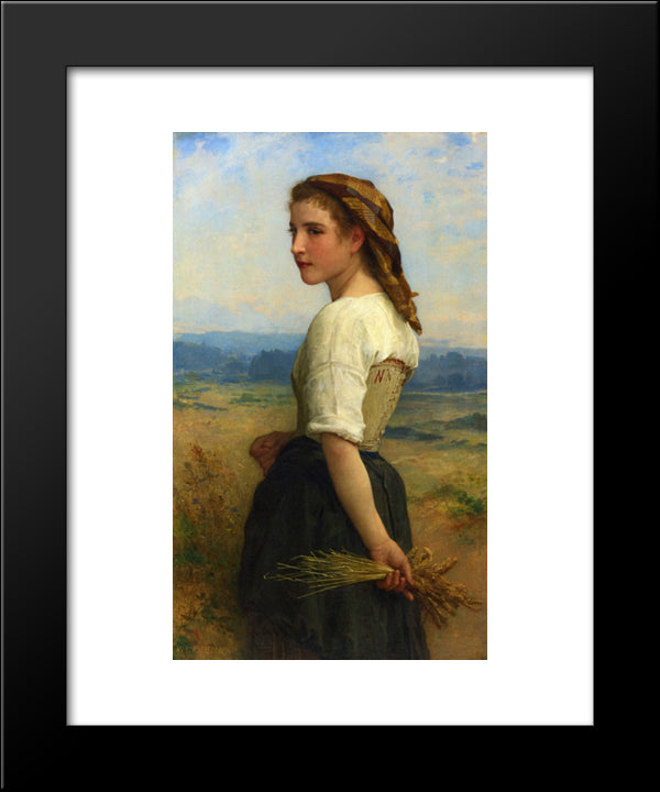 Gleaners 20x24 Black Modern Wood Framed Art Print Poster by Bouguereau, William Adolphe